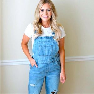NWOT Wild Fable Oversized Distressed Overalls